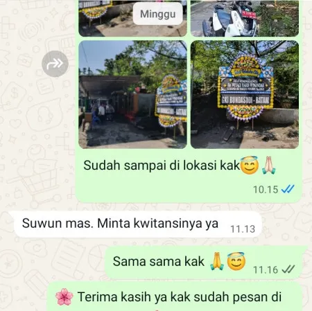 Pengiriman Papan Bunga Duka Kamolan Blora
