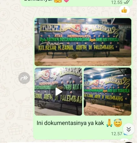 Pengiriman Papan Bunga Duka Kamolan Blora